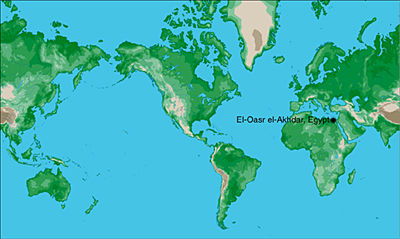 Location of El-Oasr el-Akhdar, Egypt